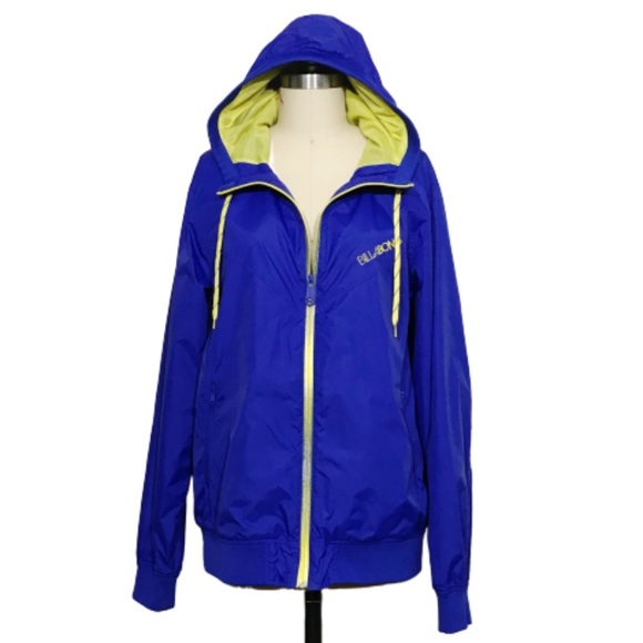 Billabong Jackets & Blazers - Billabong Neon Hooded Windbreaker L